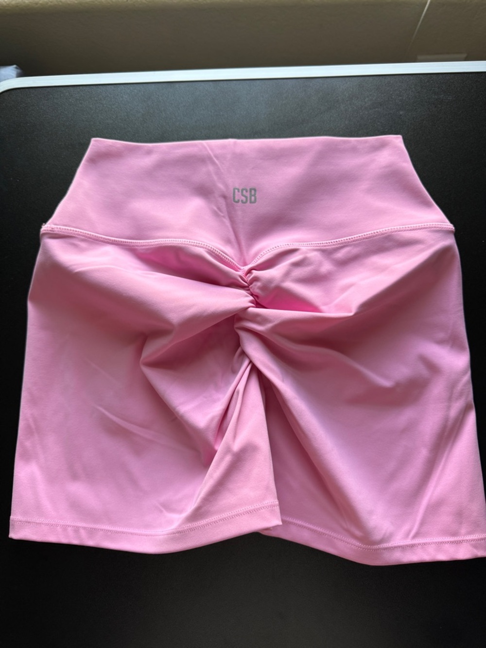 CSB Freedom Shorts in Crush Pink High-Waist scrunch  Shorts 4”